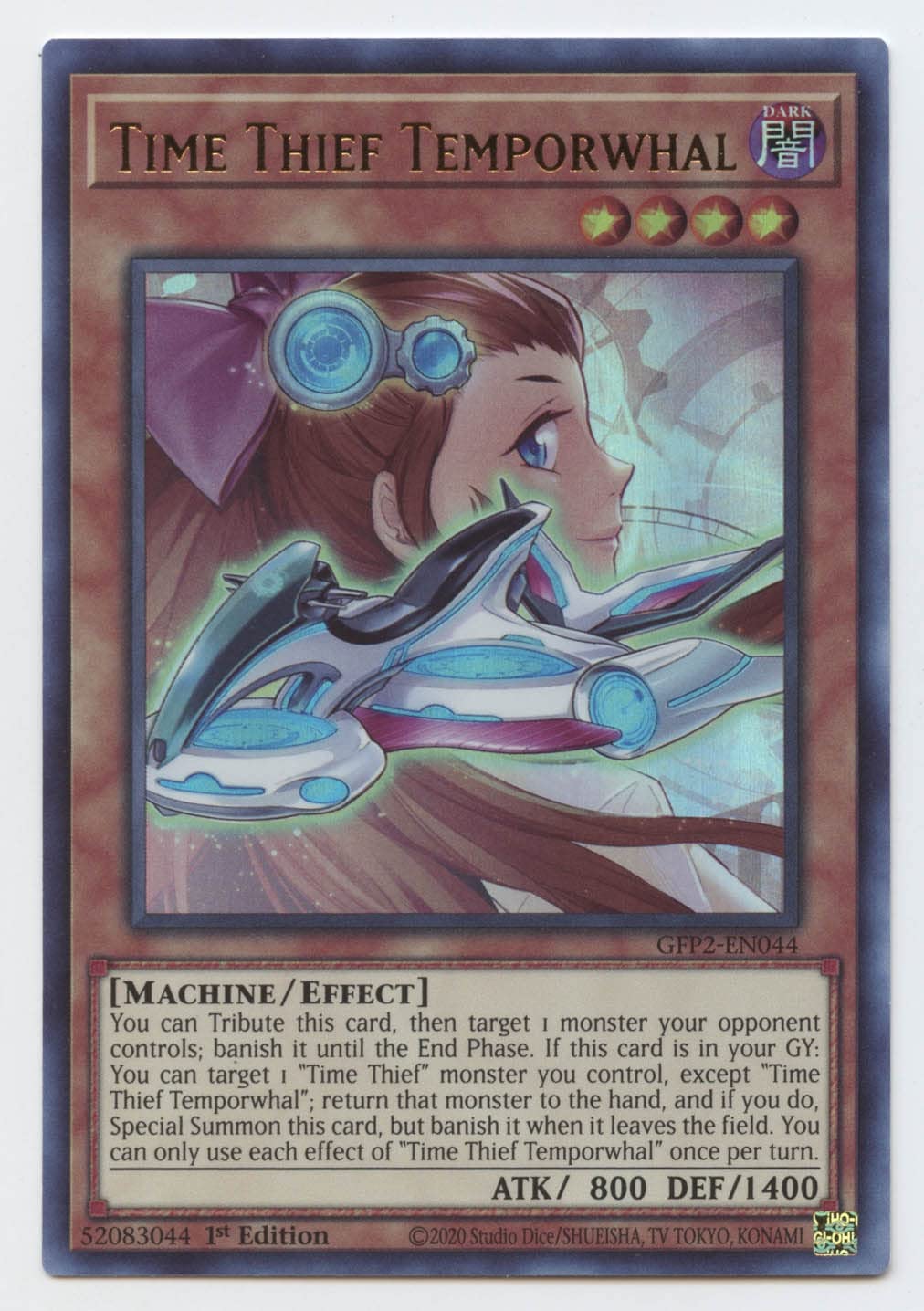 Amazon.com: YU-GI-OH! Time Thief Temporwhal - GFP2-EN044 - Ultra