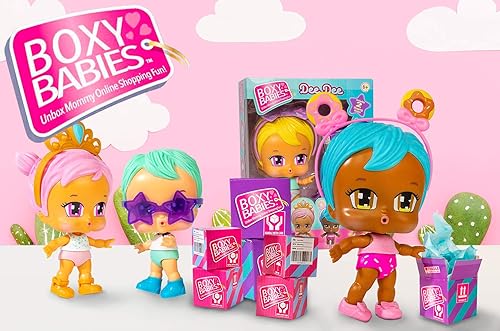 Miniatura 5 de Temporada 1 Juguetes de moda coleccionables – Muñeca Tini de pelo rosa con accesorio de diadema de cuerno de unicornio – 2 cajas de desembalaje