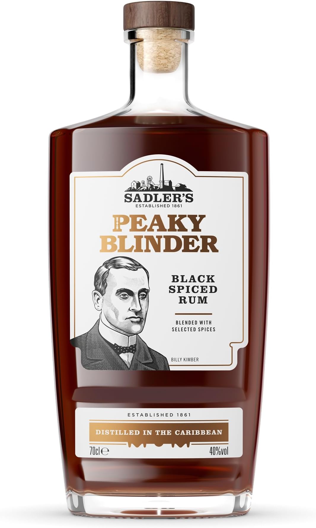Peaky Blinder Black Spiced Rum 70cl