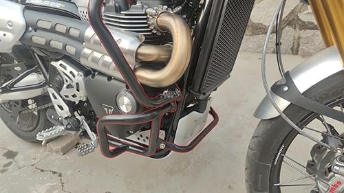 Miniatura 4 de Protector de motor Barra de choque Carretera Marco inferior Parachoques Moto Bicicleta para Triumph Scrambler 1200XEXC Negro