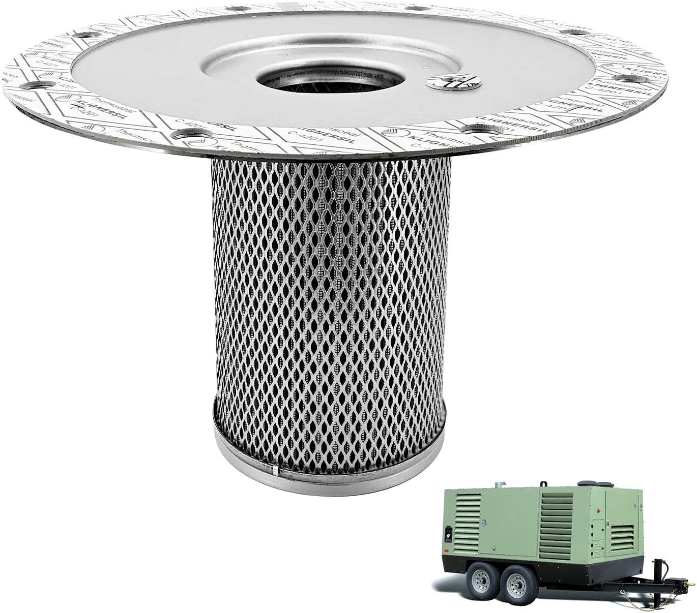 02250100-756 Air-Oil Separator Compatible with Sullair Air Compressor Replaces# 02250100756