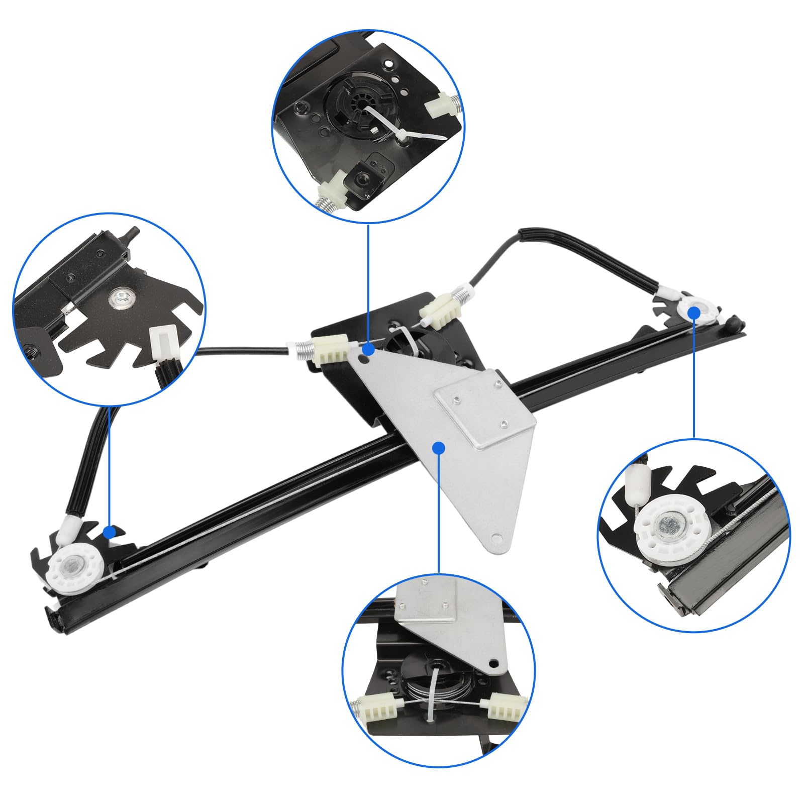Lève-vitre Électrique, Mécanisme Lève-vitre Électrique compatible C3 II Lève-glace Électrique Avant droit (côté passager) 350103110400