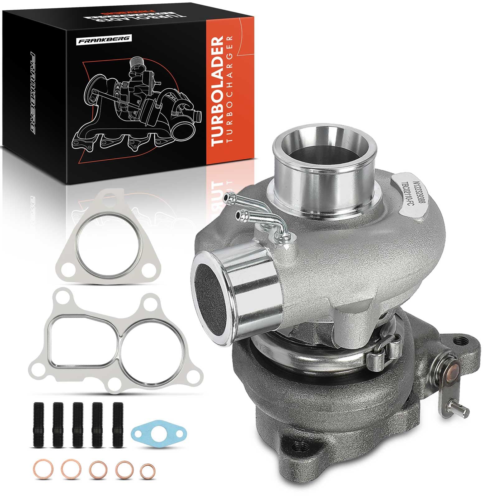 Frankberg Turbocompressore 49135-02110 | Compatibile con: Pajero Sport I K7 K9, L200 K5T K6T K7T, H-1 Box A1, Galloper JK-01, Autobus H-1/Starex A1