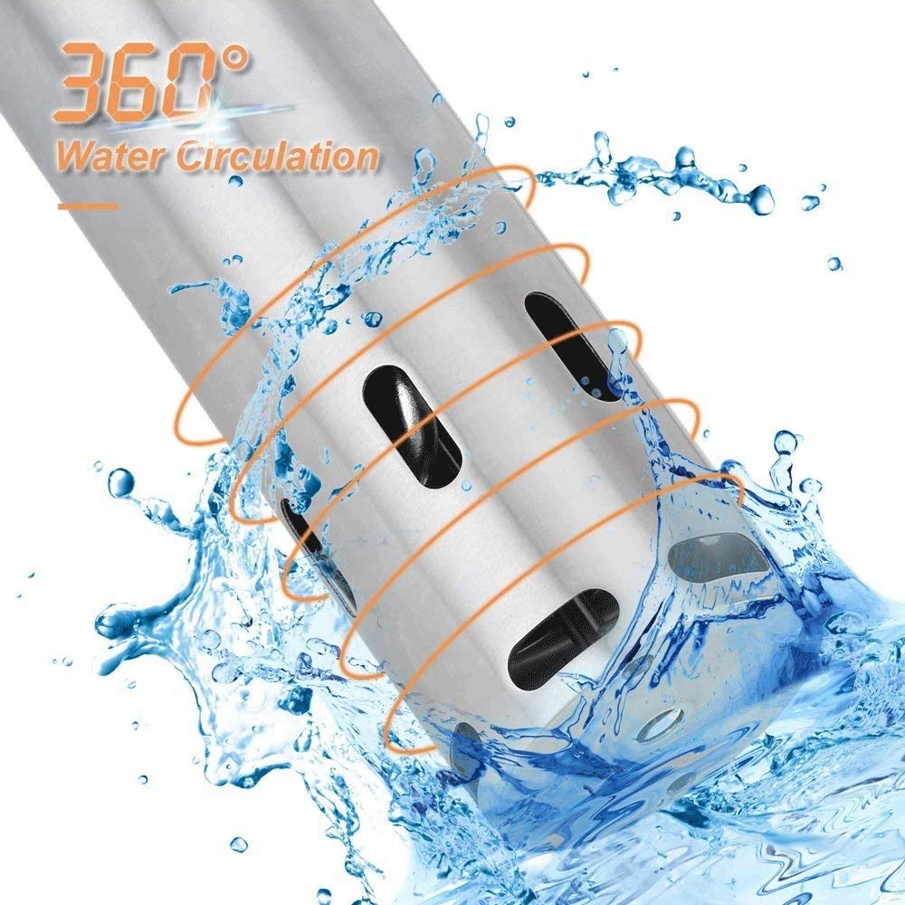 Sous Vide Foothors Forchetta precisa, circolatore di Immersione Termico di 1000 Watt, interfaccia Digitale, Temperatura e Timer per la Macchina da Cucina Display LCD da Cucina