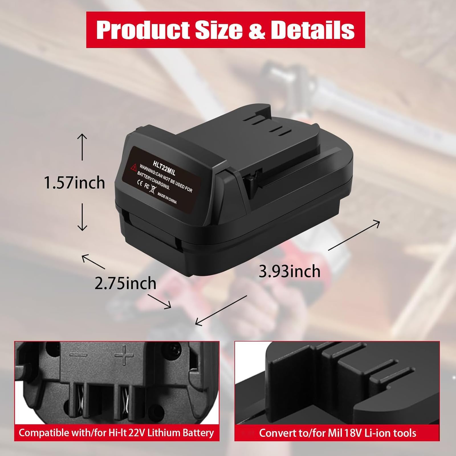 マキタ工具用HILTIバッテリーアダプター　B22 3.0 Amazon.co.jp: DEWDYS Hilti - M18バッテリー用アダプター