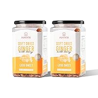 Vista 12 de Homtiem Jengibre cristalizado seco (16 onzas), suave, masticable y delicioso, sin colores artificiales, fácil de comer, mantener y usar, piezas