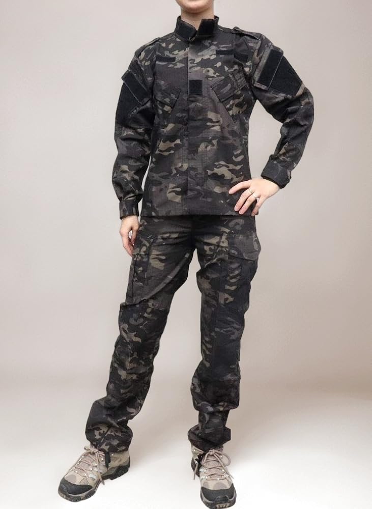 Amazon.co.jp: [arxy] レディース 迷彩服 ぶかぶかしない！ 細身 BDU