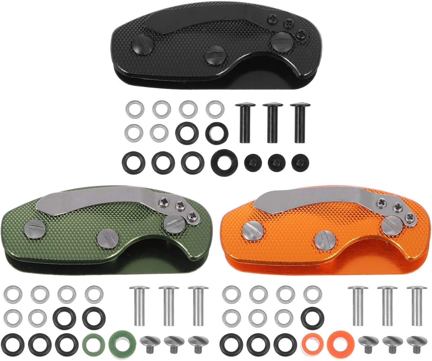 Beavorty 3 Sets Outdoor Aluminum Alloy Key Holder Clip for Keys Organizing