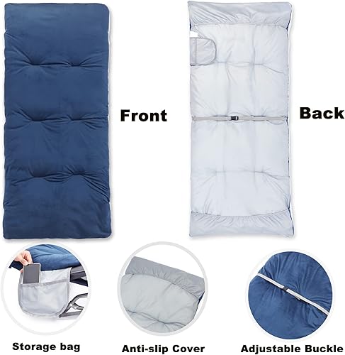 Miniatura 4 de Gehannah Alfombrilla de dormir gruesa para campamento suave y cómoda de microfibra para acampar para adultos colchonetas de dormir ligeras y