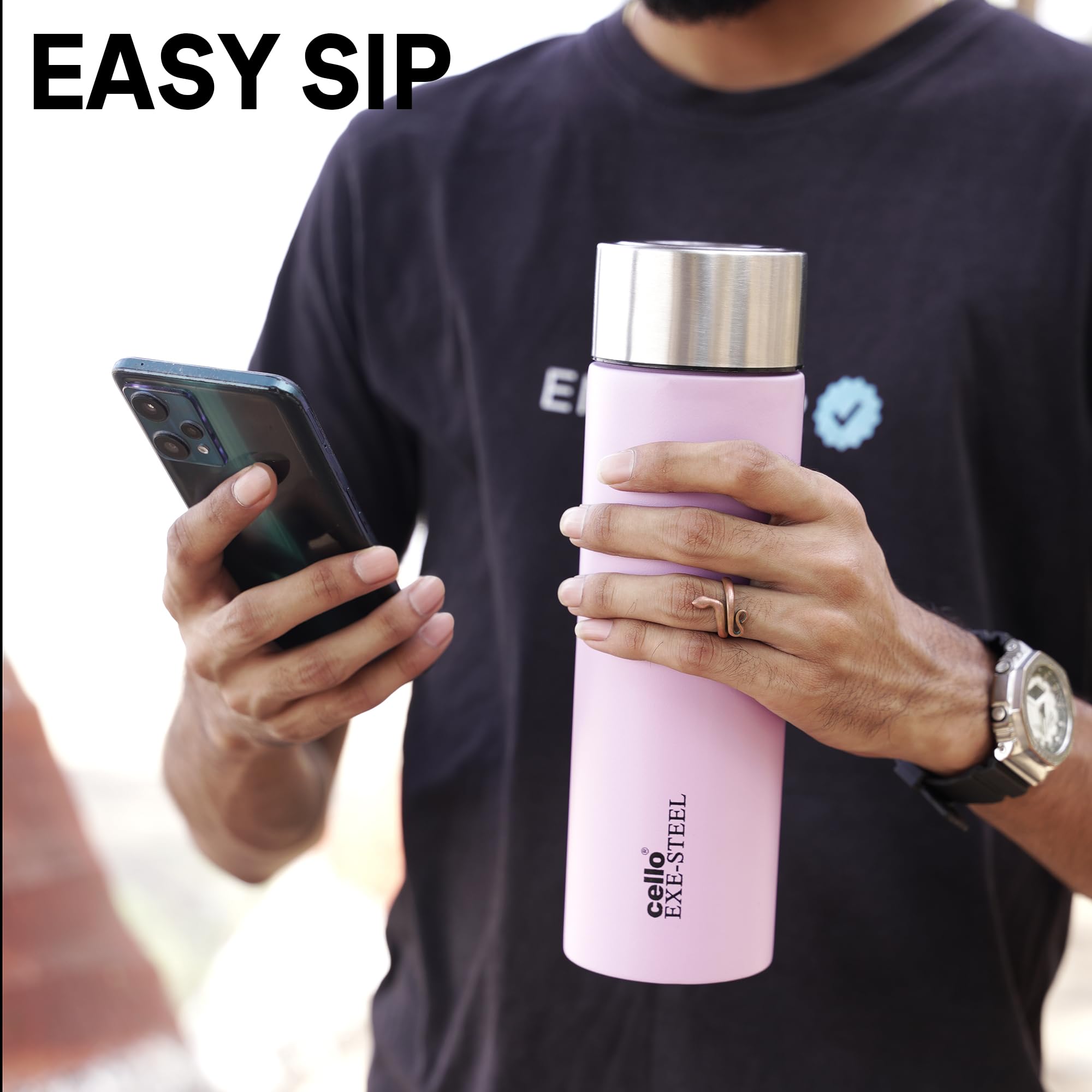 Cello H2O Stainless Steel Water Bottle - 1000ml -2