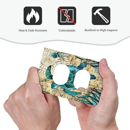 Vista 949 de Placa de pared con interruptor de luz de doble interruptor de pared para niños, diseño de dinosaurio, galaxia, espacio exterior, planeta, nebulosa