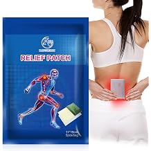 15 Count Cool Menthol Patches, Natural Herbal Relief Patches, Long Lasting Cooling Soothing Patches for Neck, Shoulder, Back, Lumbar & Knee