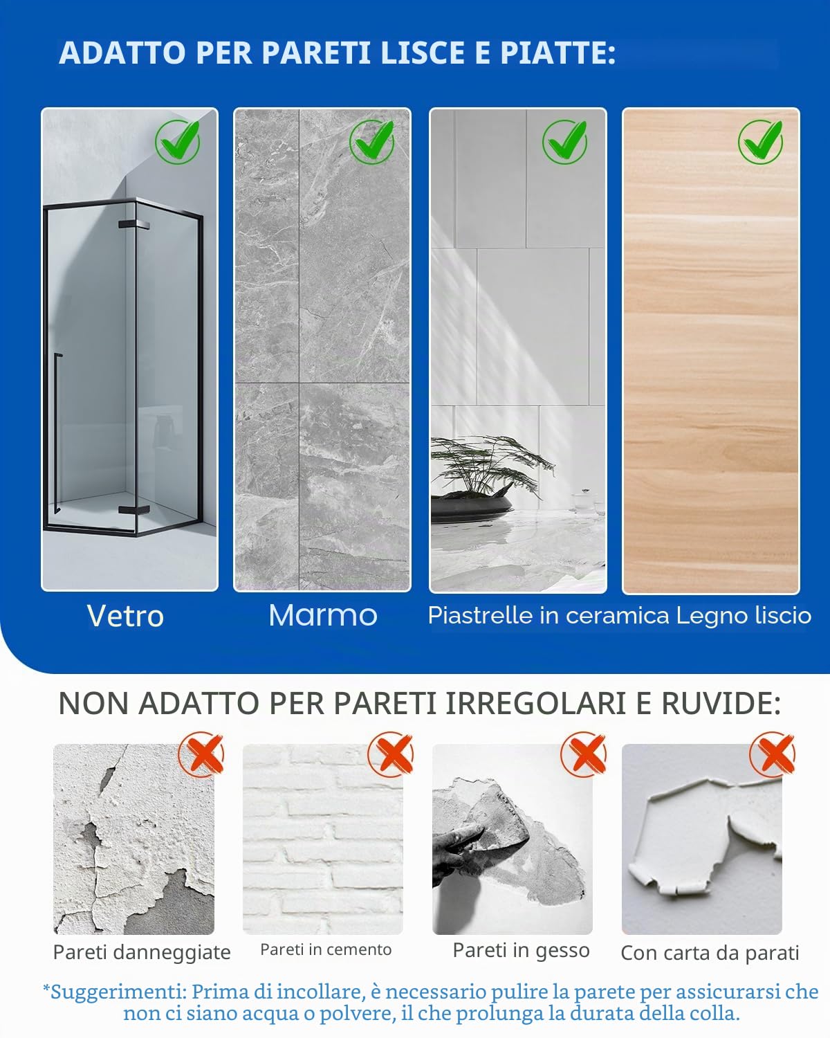 AceMining 3 Pack Porta Sapone per Doccia con Ganci, Mensola Adesiva, Portasapone Senza Foratura