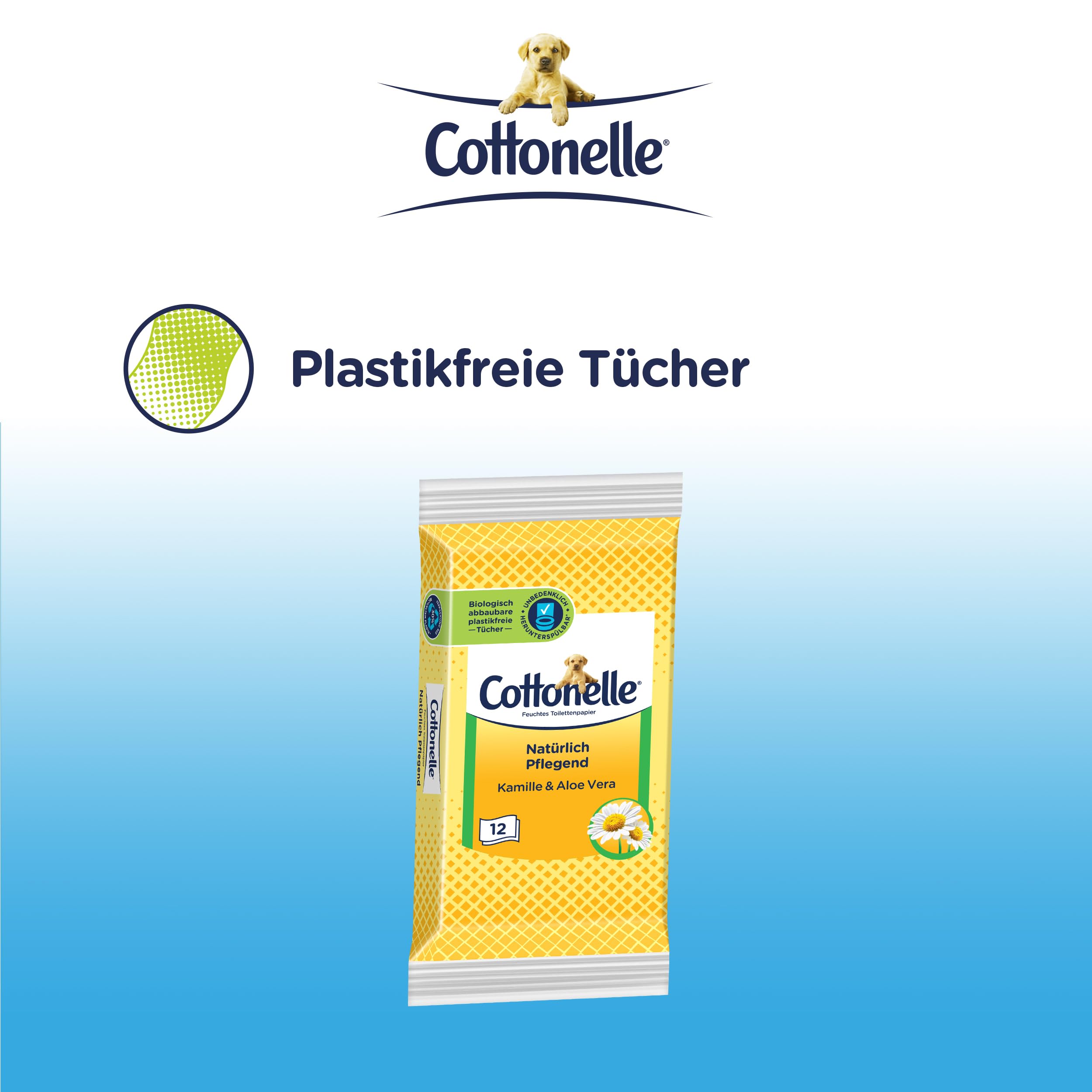 Cottonelle Wet toilet paper for on the go, naturally nourishing, chamomile  and aloe vera, fast dissolving, advantageous pack, biodegradable :  Amazon.com.be: Health & Personal Care