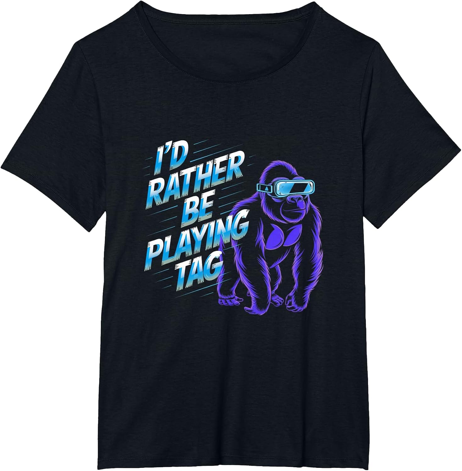 I'd Rather Be Playing Tag VR Gaming Fun T-Shirt image 4