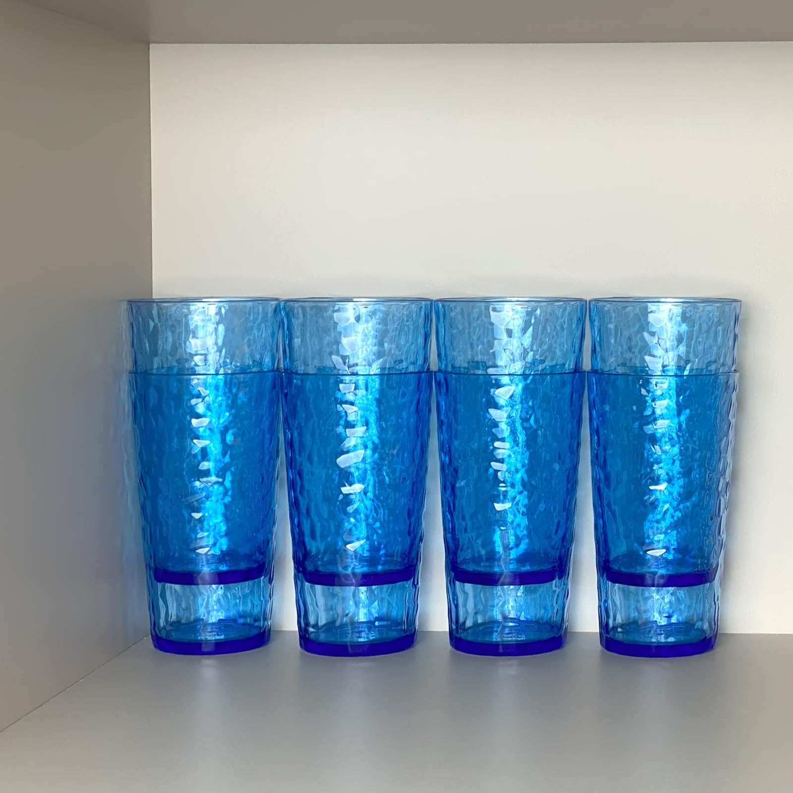 Lot De 8 Gobelets Acrylique Réutilisables 700 Ml – Vert, Sans BPA, Empilables, Marque Yalin