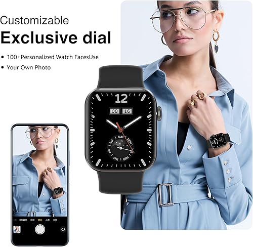 Miniatura 6 de Reloj inteligente para mujeres y hombres, contador de pasos, pantalla HD de 1.85 pulgadas con contador de pasos, más de 140 modos deportivos con