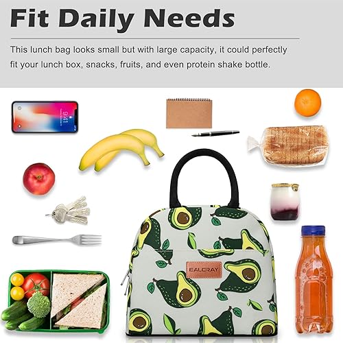 Miniatura 3 de BALORAY Bolsa de almuerzo para mujeres y hombres, lonchera aislada para adultos, bolsa de almuerzo reutilizable para el trabajo, picnic o viajes