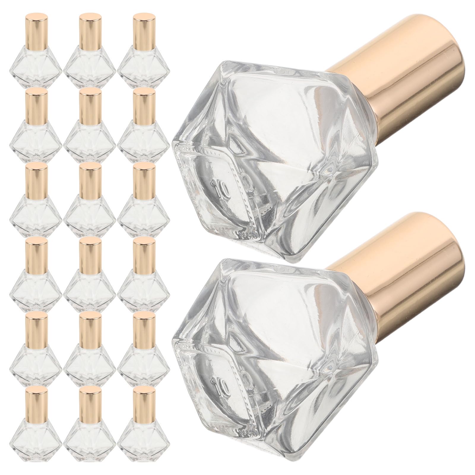 Toddmomy 36 Stück 8ml Rollflaschen aus Klarem Glas mit Rollapplikator für Ätherische Öle Mehrfach Verwendbar für Massage und Zuhause Transparente Parfümroller