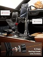 Vista 6 de LISEN Soporte de teléfono para automóvil [versión mejorada] cuello largo ajustable de 360° [compatible con fundas gruesas] para iPhone 16e 16 15 14