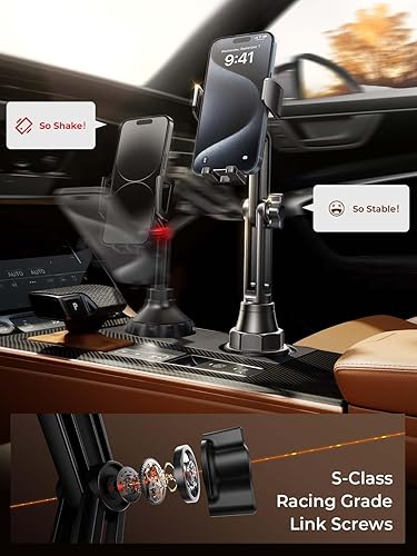 Miniatura 2 de LISEN Soporte para teléfono celular para montaje en automóvil, soporte para teléfono celular ajustable para tu automóvil, accesorios de automóvil,