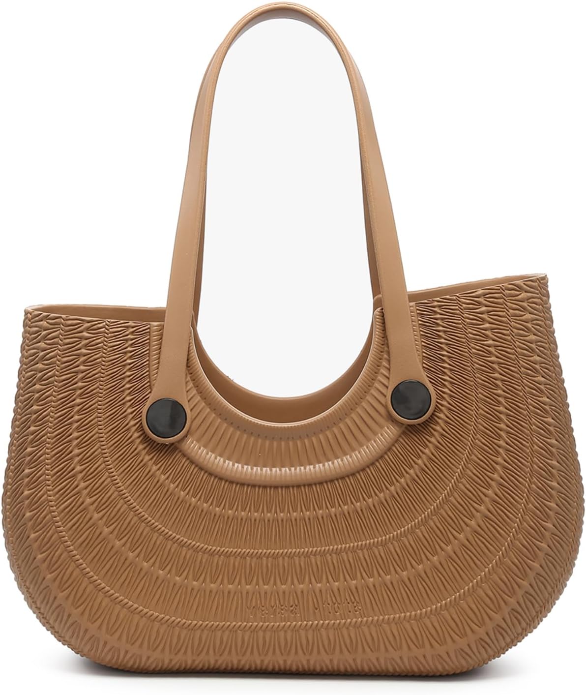 Blythe All Textured Rubber Beach Bag Lightweight Waterproof Washable Durable Travel Tote for Boat Pool Sports Gym