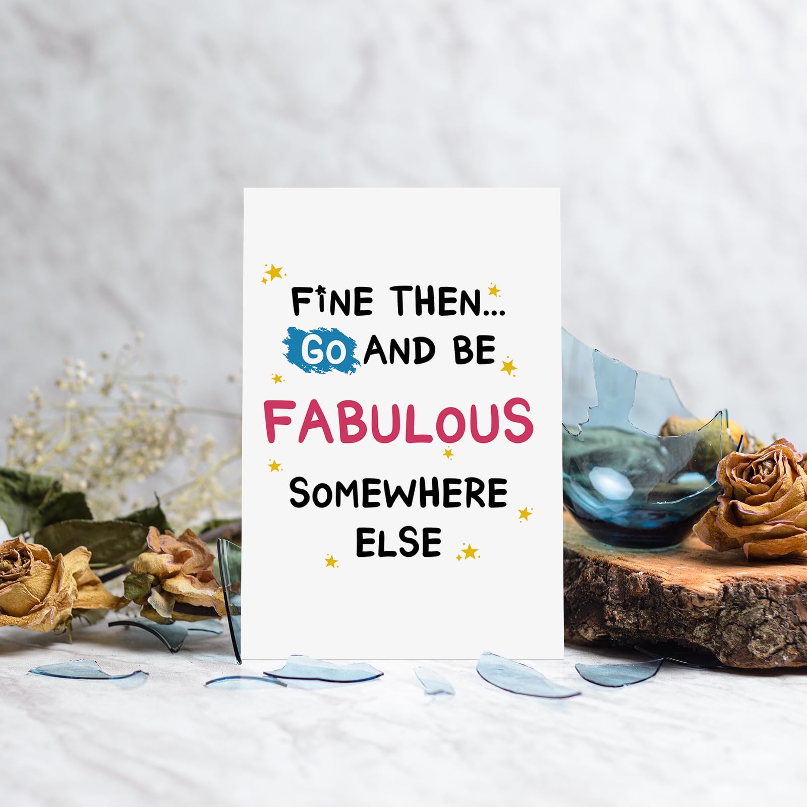 Carte Depart Retraite Carte Départ Collègue Humoristique - Carte Adieu Retraite 'Go And Be Fabulous' Carte Bonne Chance