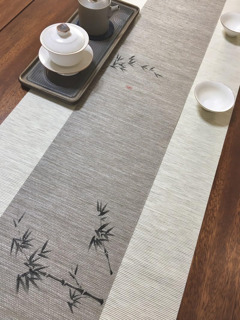 Chemin de Table Rotin pour Protéger Table Manger Cuisine Chaleur et Taches