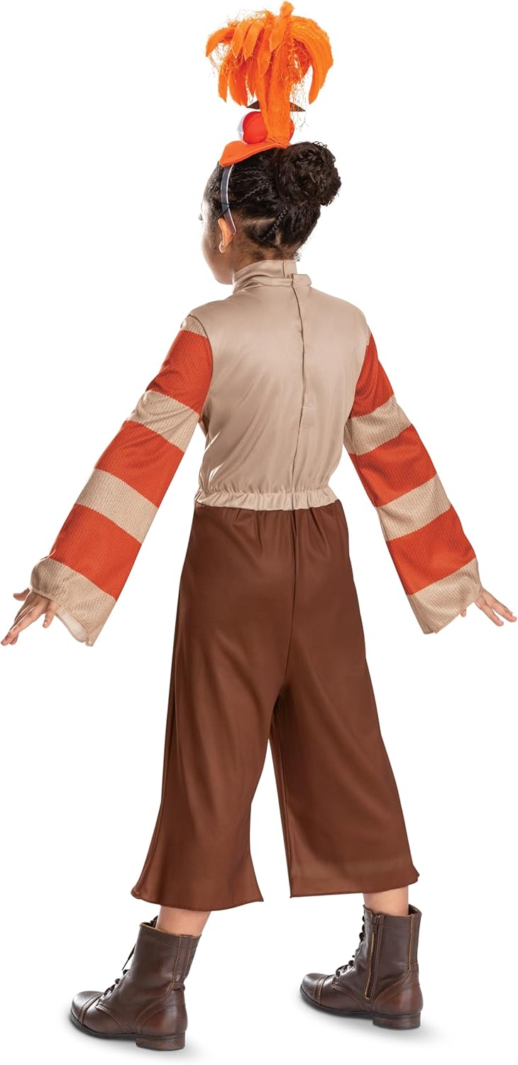 Disguise Inside Out Anxiety Costume for Kids, Official Inside Out Halloween Costume and Headpiece, Child Size (7-8)