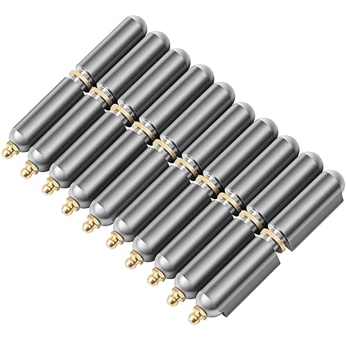 Miniatura 11 de Zonon 10 Piezas Bisagras de Barril Soldables de Acero al Carbono de 3 Pulgadas para Barbacoa Ahumador Bala Soldable Bisagra de Bala Bisagras