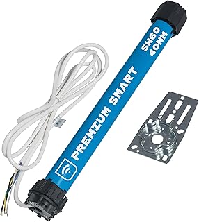 HOMEPILOT Rollladenmotor premium smart m40 (SW60, 40 Nm) - selbstlernender Funk Rolladenantrieb mit Sanft-Anschlag, Blockier- & Hinderniserkennung (App, Siri, Alexa via Gateway möglich)