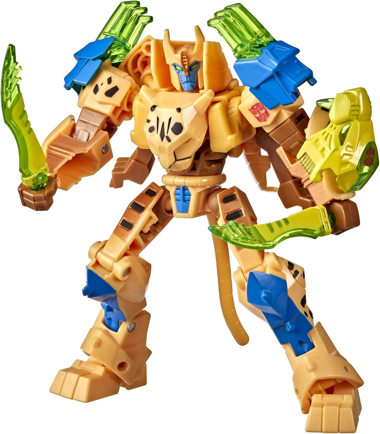 Transformers Bumblebee Cyberverse Adventures Toys Deluxe Class Cheetor Action Figure, Saber Strike Action Attack, 5-inch