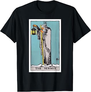 The Hermit Tarot Card T-Shirt (Traditional Design) T-Shirt