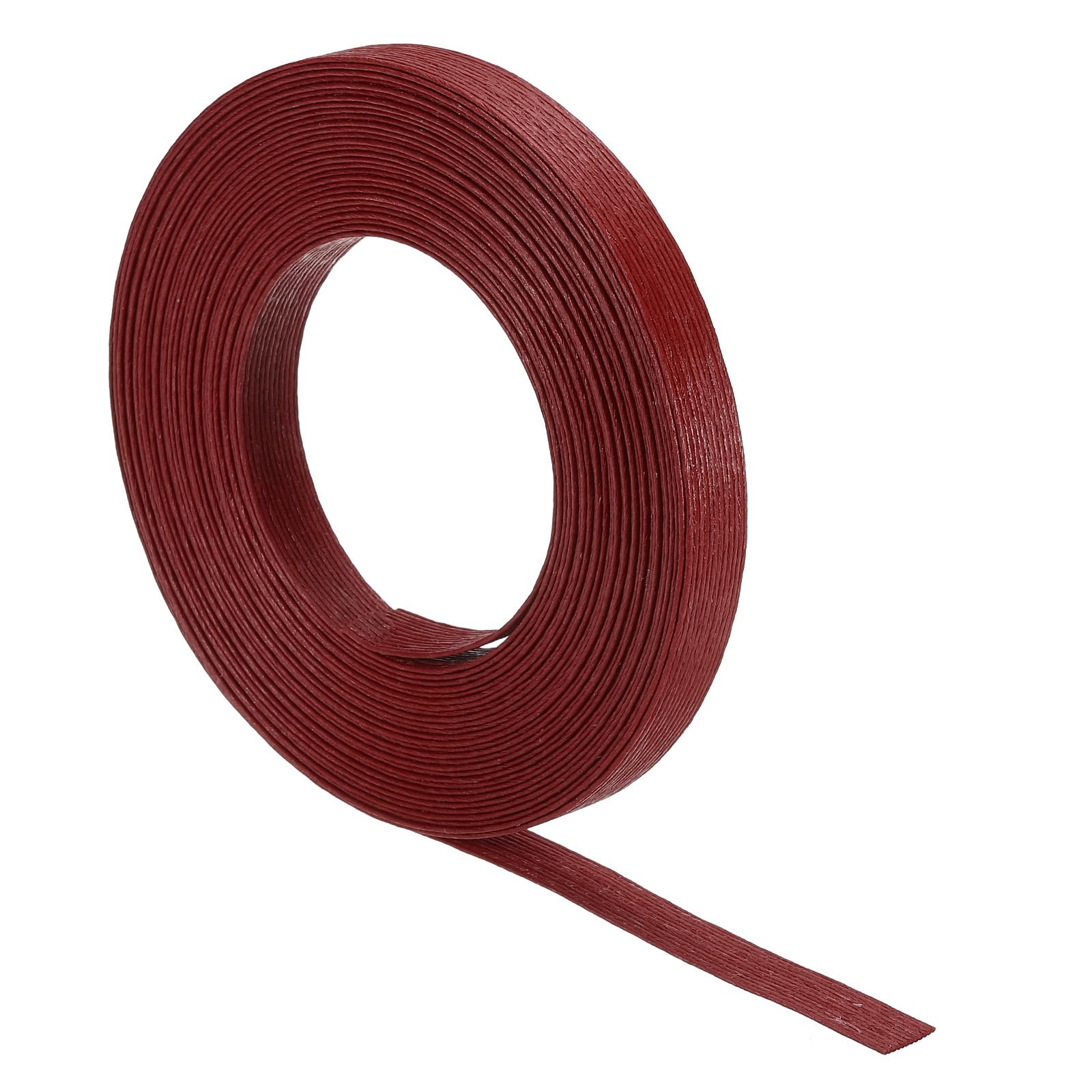 PATIKIL Burgundy 11 Yards x 0.6" Paper Rattan Weaving Cane, 12-Ply, Non-Foldable Weaving Kit for Adults