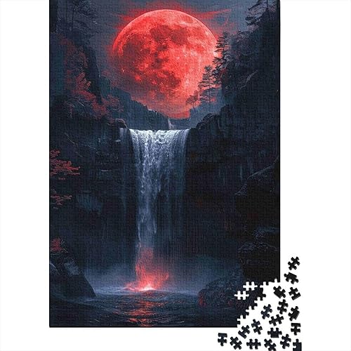RedMoonCascadeNuit 1000 Pièce Carton Robuste Puzzle De Bricolage pour Enfants