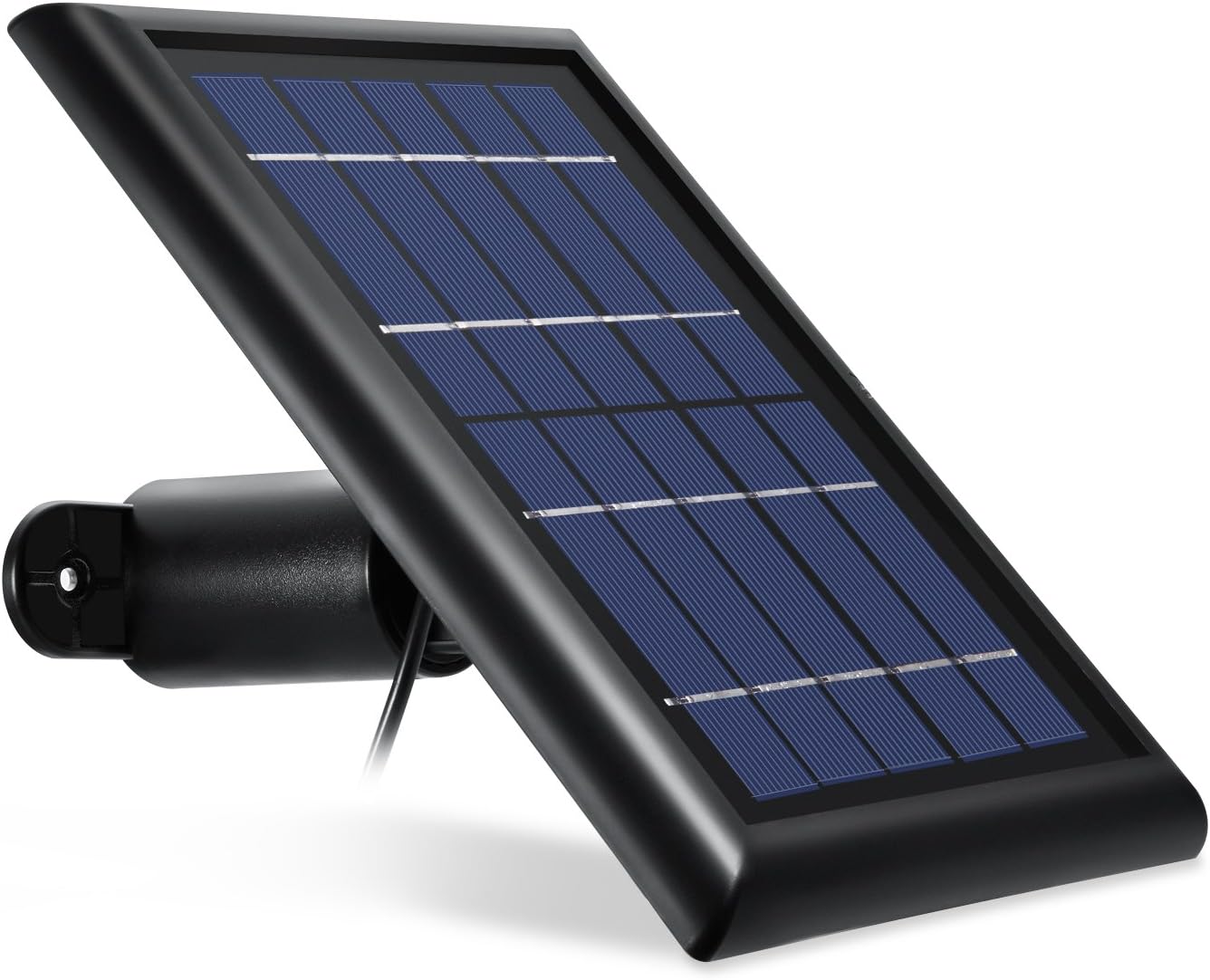 Wasserstein Solar Panel Compatible with Arlo Pro & Arlo GO (NOT Compatible with Arlo Pro 2) (Black)