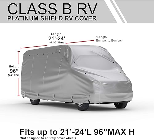 Miniatura 2 de Funda resistente a la intemperie compatible con camioneta de conversión de caravanas de 21 a 24 pies de largo, para exteriores, protege del agua, la