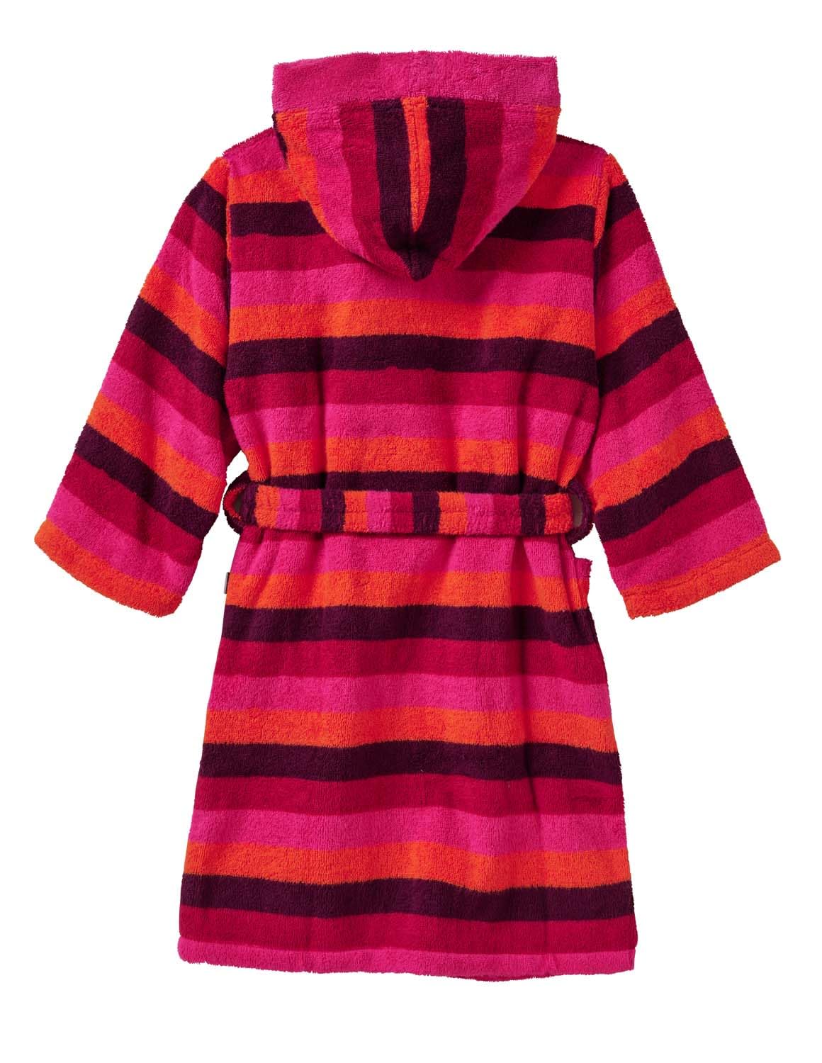 JAKO-O Bademantel Kinder mit Kapuze, Mädchen Jungen, fuchsia