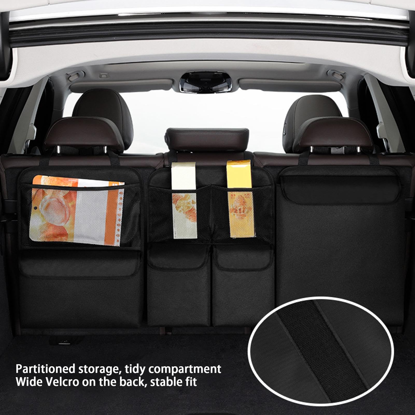 Organizzatore portaoggetti per auto, organizer per sedili auto | borsa multifunzione per auto, contenitore da appendere, contenitore multifunzione per la combinazione posteriore 'auto