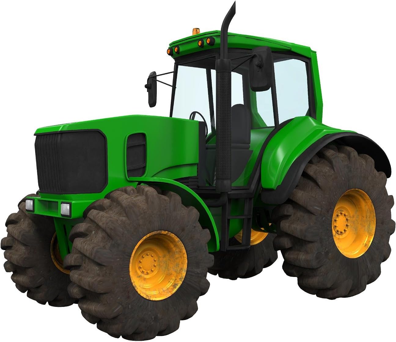 36" Green Farm Tractor #1 Wall Sticker Decal Graphic Art Childrens Toy Play Room Heavy Machinery Outdoors Game Man Cave Bedroom Office Living Room Decor New