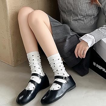 Amazon.co.jp: [Weuiean] 2本指ソックス レディース 靴下 黒白2