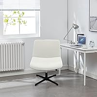 Vista 2 de Dimatic Fundas para silla de oficina sin brazos, funda ancha cruzada para silla de escritorio, funda elástica de jacquard giratorio para silla