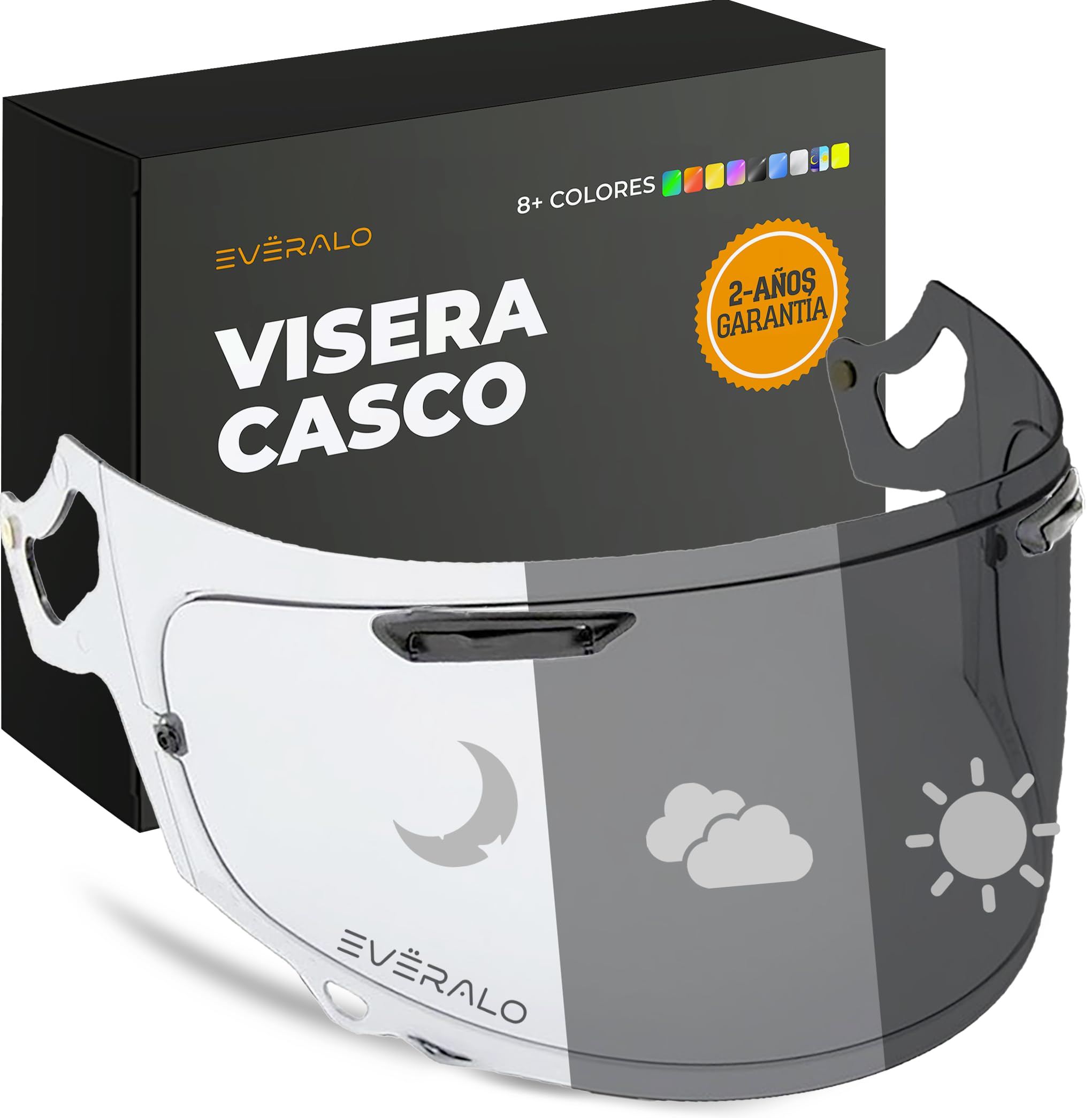 Visera compatible con Arai Chaser X - Rx7v - Rx7x - Quantic - Quantum X - Concept X - Concept Xe - Renegade V - Profile V - Qv Pro - Vas V (Fotocromatica)