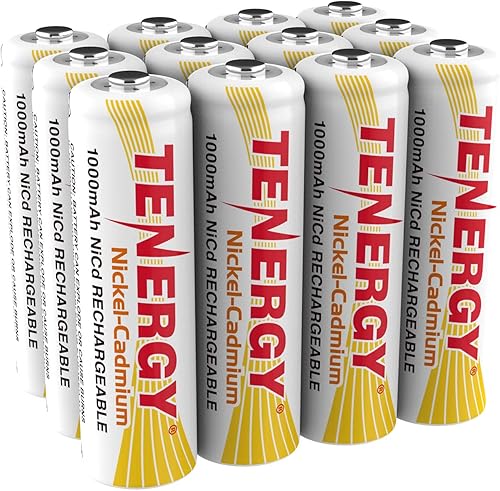 Tenergy Batería NiCd AA 1000mAh 90300 12 unidades Blanco 12
