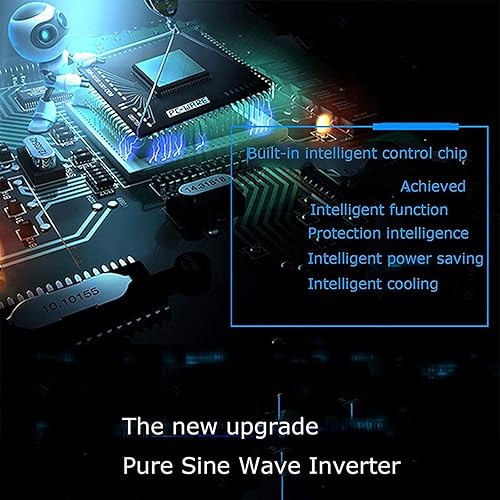 Miniatura 4 de YNITJH Convertidor de corriente de onda sinusoidal pura de 5000 W6000 W7000 W, CC 12 V24 V48 V60 V a CA 110 V220 V, convertidor de corriente con