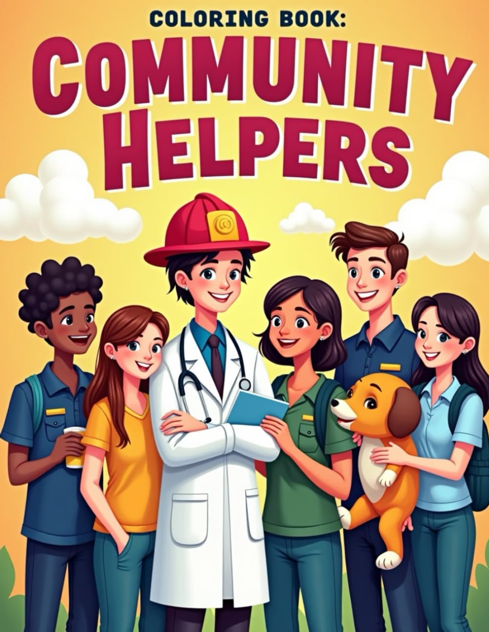 Coloring Book: Community Helpers