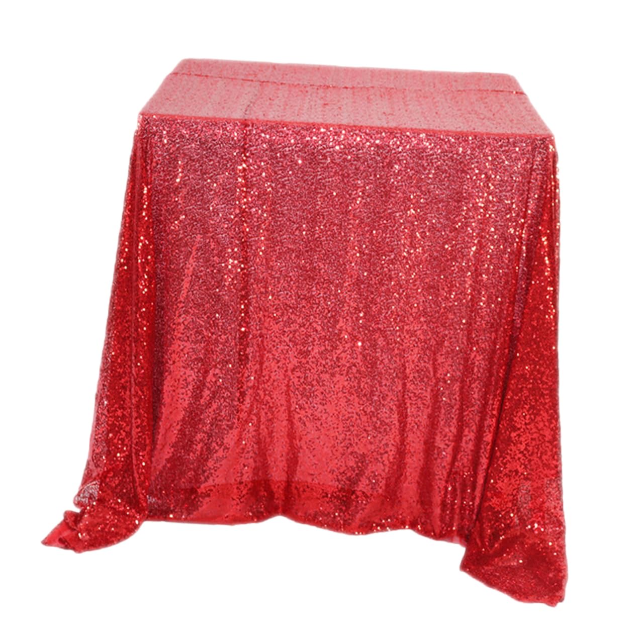 Nappe à paillettes rouge mariage fête décoration table chic accessoires de célébration