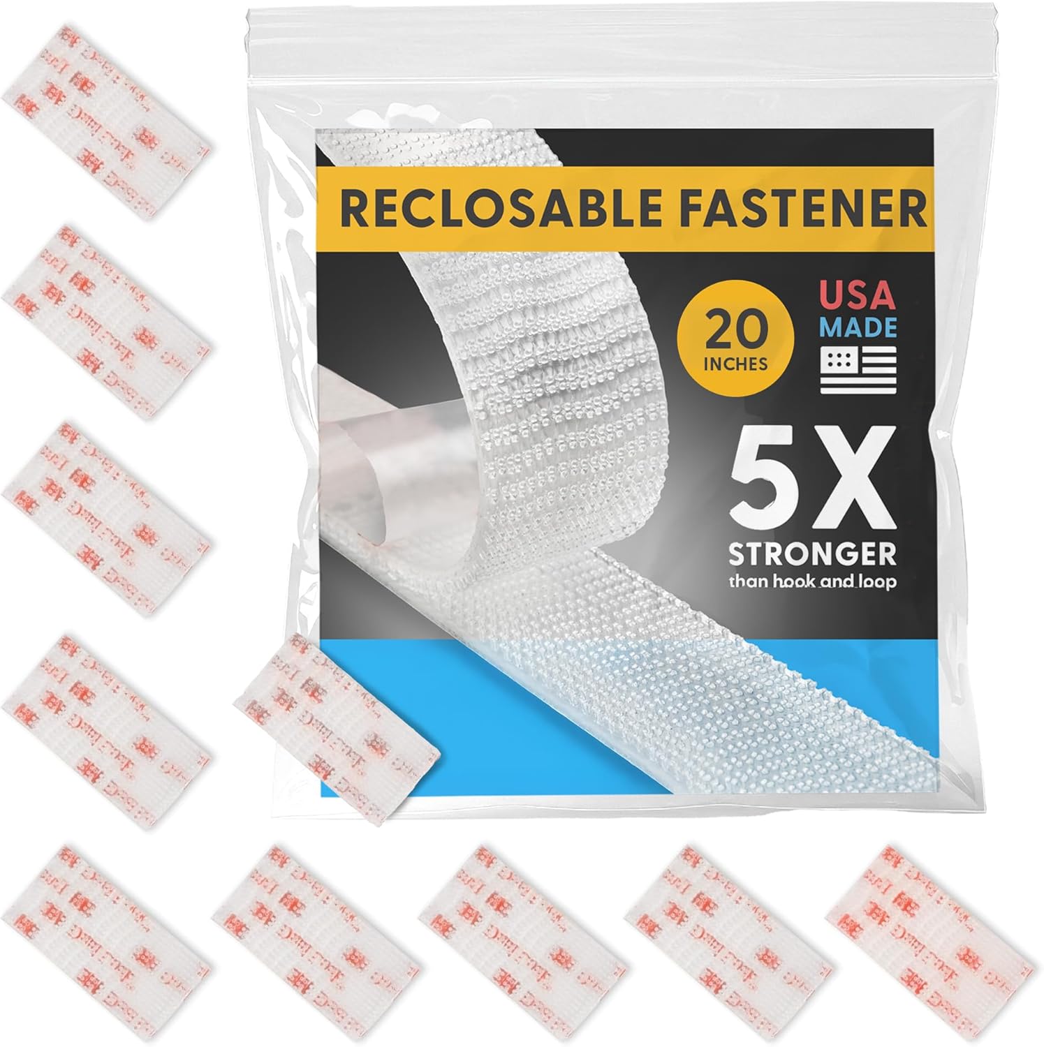Fuerza industrial – Cinta adhesiva transparente para interiores y exteriores – Cierre resellable autoacoplable compatible con 3M SJ3550  SJ3560 Dual