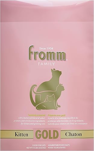 Fromm Kitten Gold - Alimento seco para gatos - Alimento prémium para gatos y gatos embarazados o lactantes - Receta de pollo - 10 libras