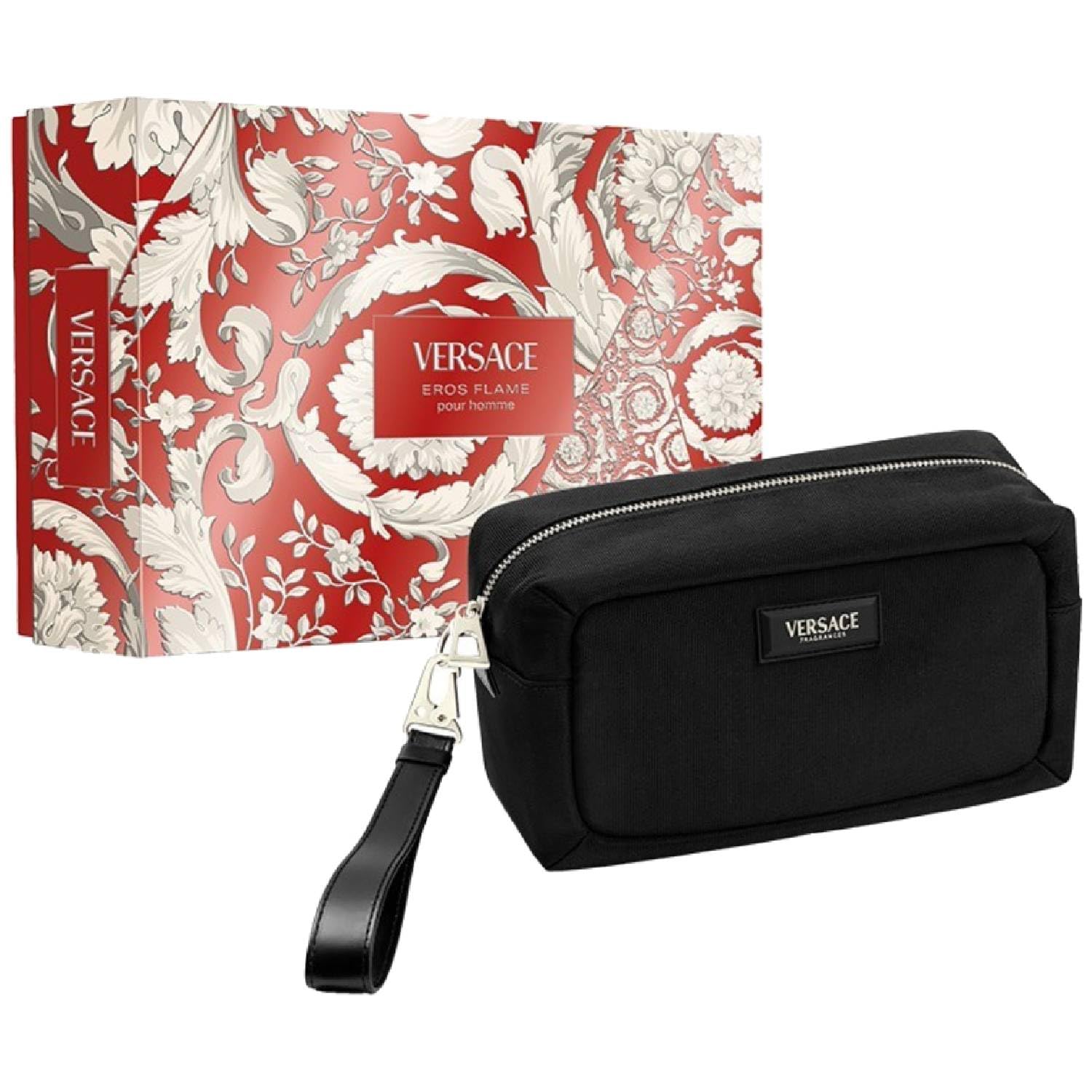 Versace Eros Flame Coffret cadeau Eau de parfum 100 ml Eau de parfum 100 ml Vaporisateur de voyage et trousse de toilette